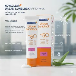 NOVACLEAR URBAN SUNBLOCK SENSITIVE SKIN SPF50+ 40ML