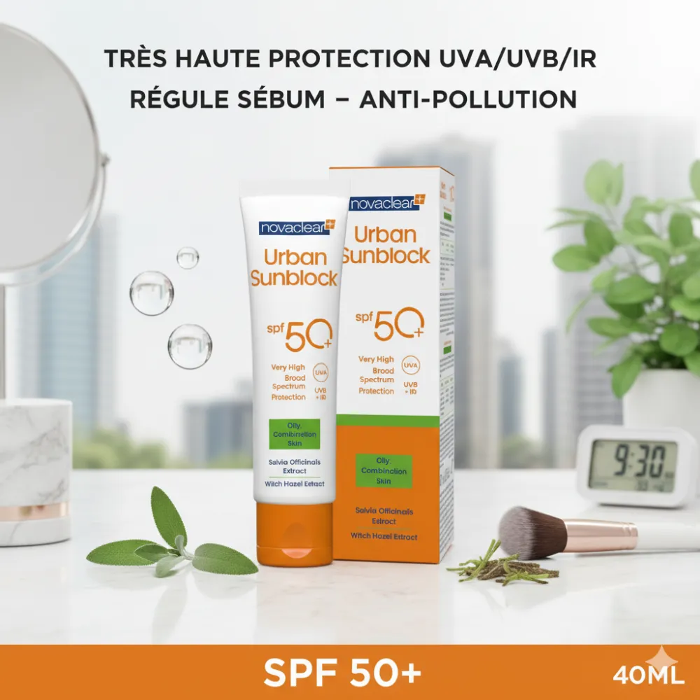 NOVACLEAR URBAN SUNBLOCK OILY SKIN SPF50+ 40ML NOVACLEAR URBAN SUNBLOCK OILY SKIN SPF50+ 40ML