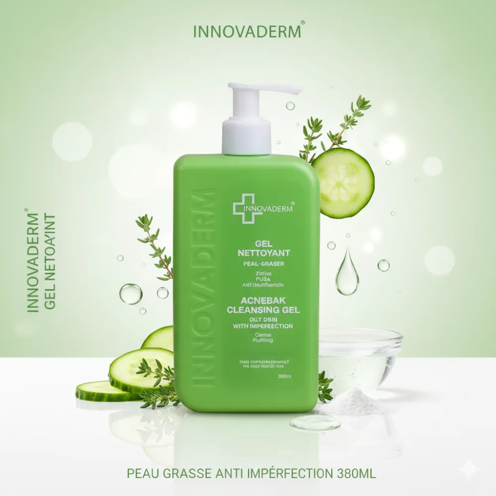 INNOVADERM GEL NETTOYANT PEAU GRASSE ANTI IMPERFECTION 380ML