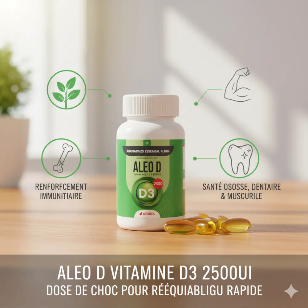 ALEO D VITAMINE D3 2500UI 30 GELULES ALEO D VITAMINE D3 2500UI 30 GELULES