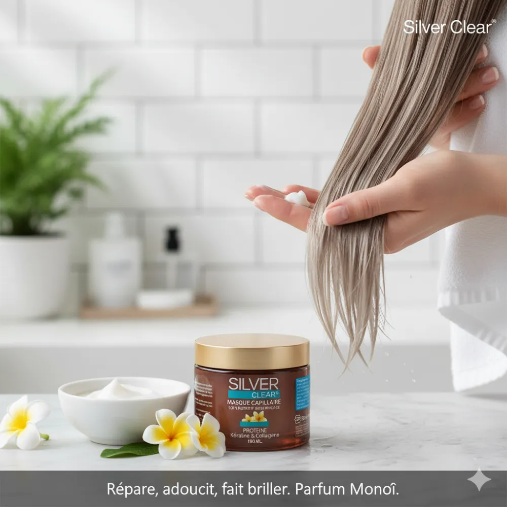 Silver Clear Masque Capillaire Soin Nutritif Sans Rinçage 100ML