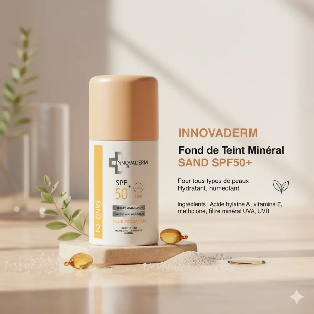 INNOVADERM Fond de Teint Minéral Sand SPF50+