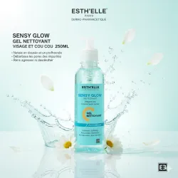 ESTH'ELLE SENSY GLOW GEL NETTOYANT VISAGE ET COU 250ML