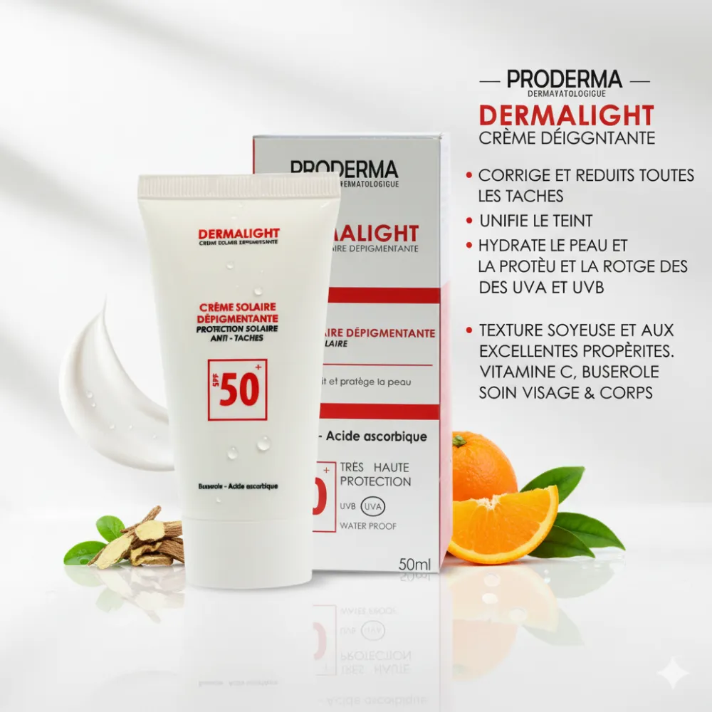 Proderma Dermalight - Creme Solaire Depigmentant Proderma Dermalight - Creme Solaire Depigmentant
