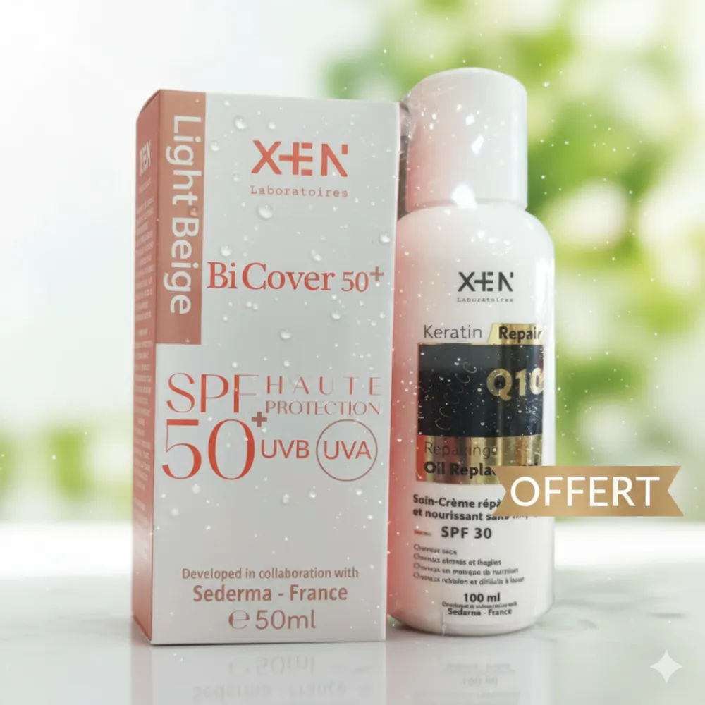 XEN BICOVER BEIGE CLAIR + KERATIN OIL REPLACEMENT SPF 30 100 ML OFFERT XEN BICOVER BEIGE CLAIR + KERATIN OIL REPLACEMENT SPF 30 100 ML OFFERT