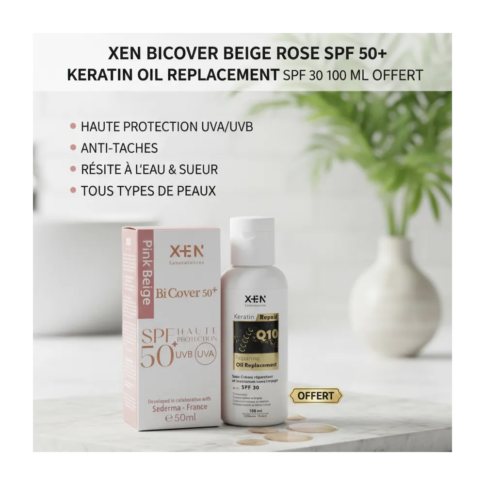 XEN BICOVER BEIGE ROSE + KERATIN OIL REPLACEMENT SPF 30 100 ML OFFERT