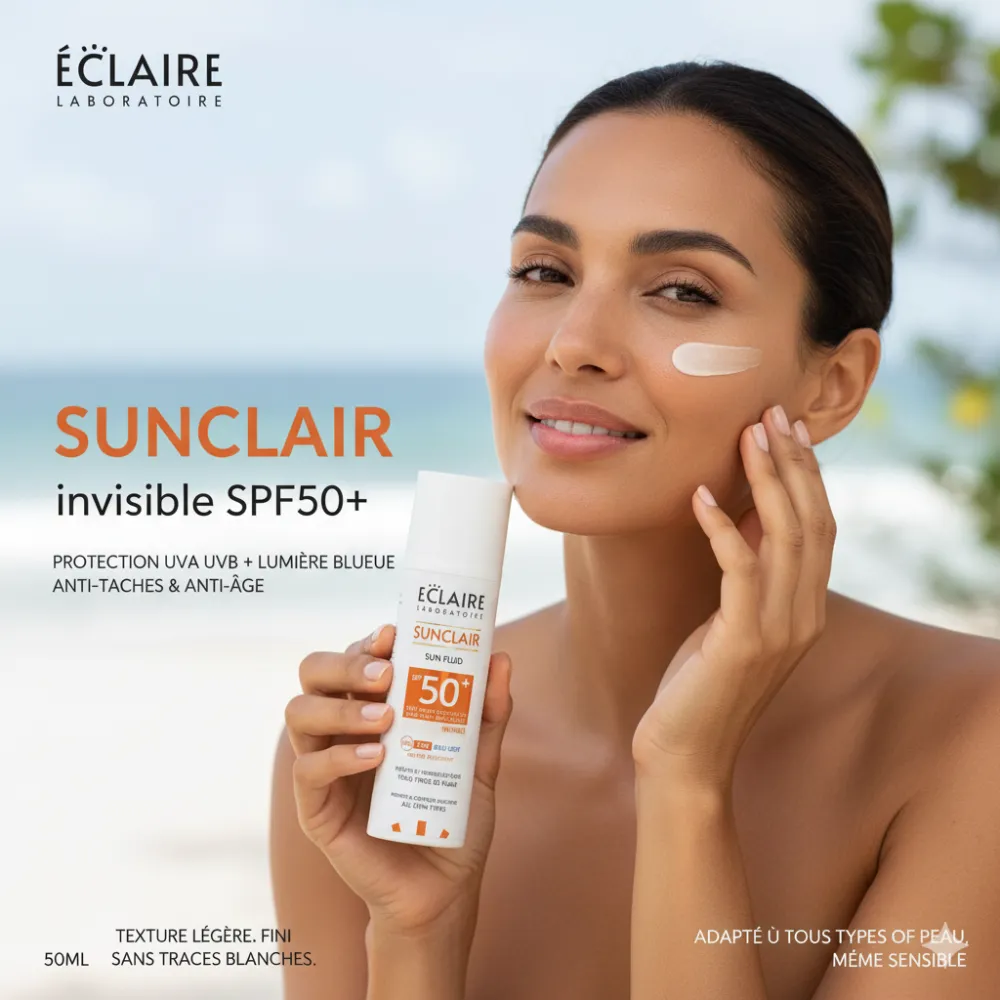 SunClair Écran Solaire invisible Spf 50+, 50ML