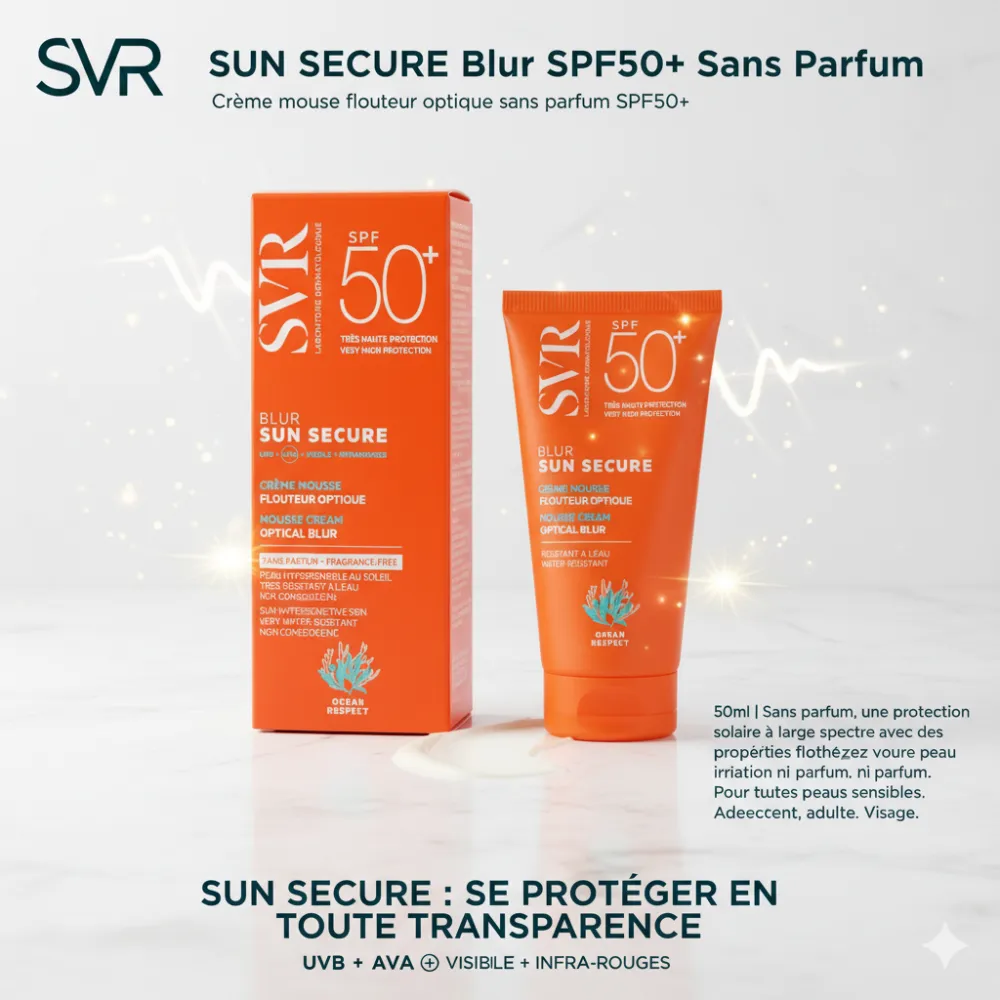 SVR SUN SECURE BLUR SANS PARFUM SPF50+ 50ML SVR SUN SECURE BLUR SANS PARFUM SPF50+ 50ML