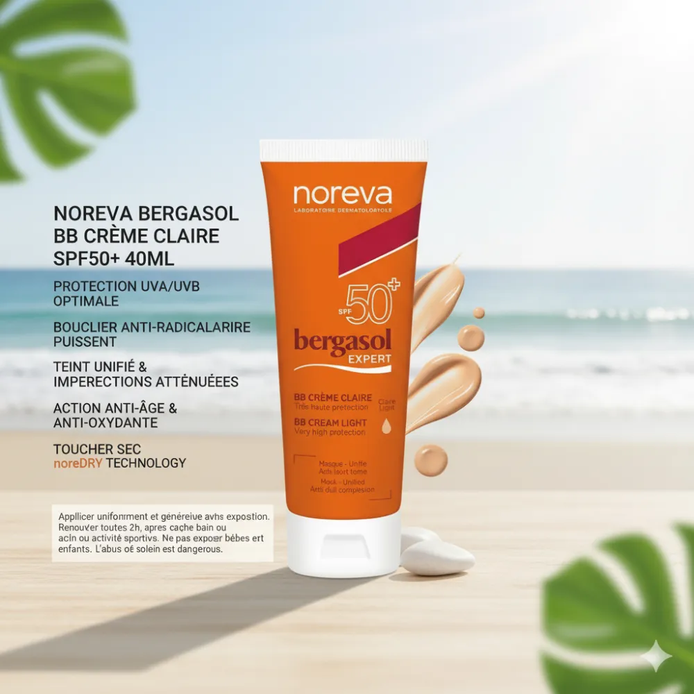 NOREVA BERGASOL BB CREME CLAIR SPF50+ 40ML