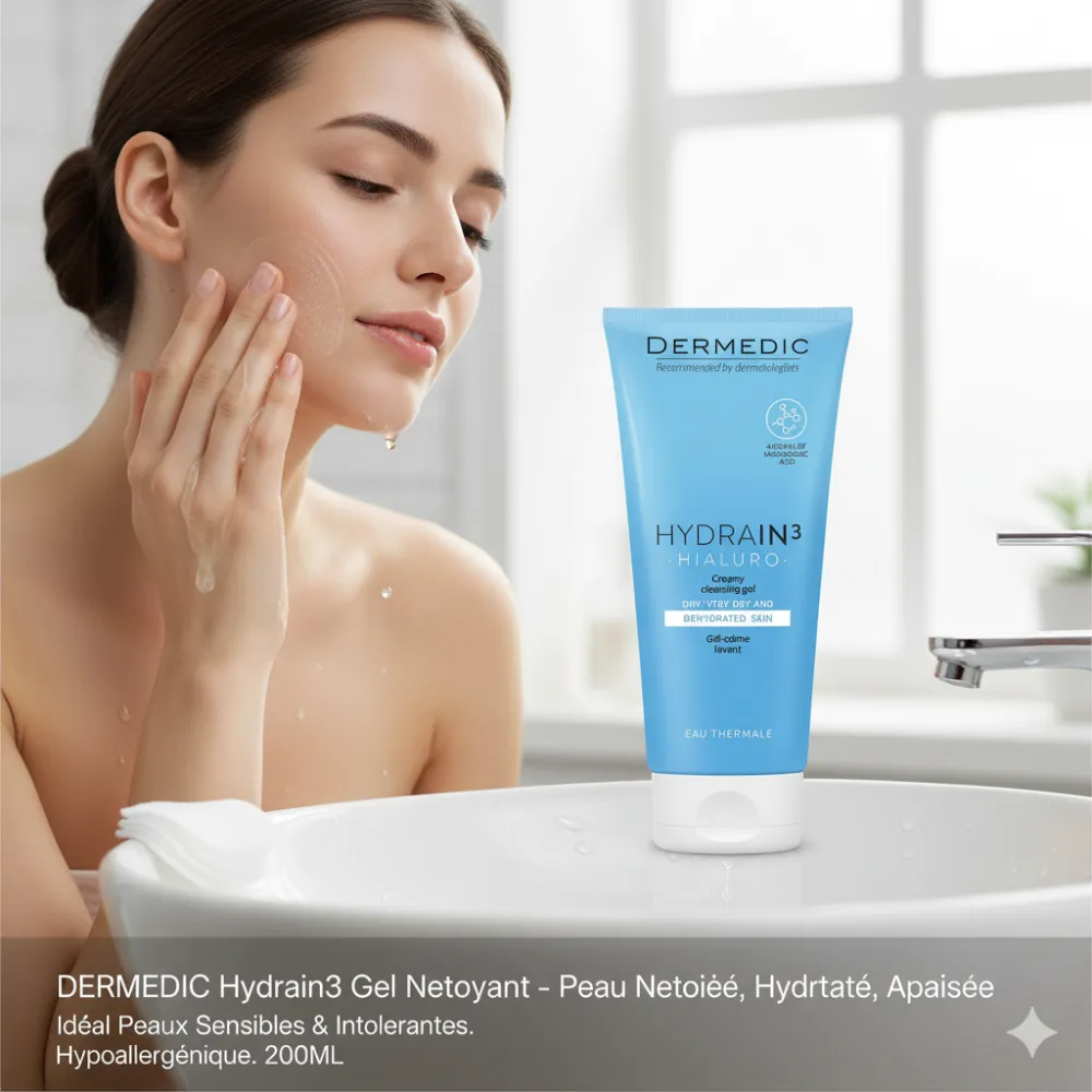 DERMEDIC Hydrain 3 Gel Nettoyant 200ML