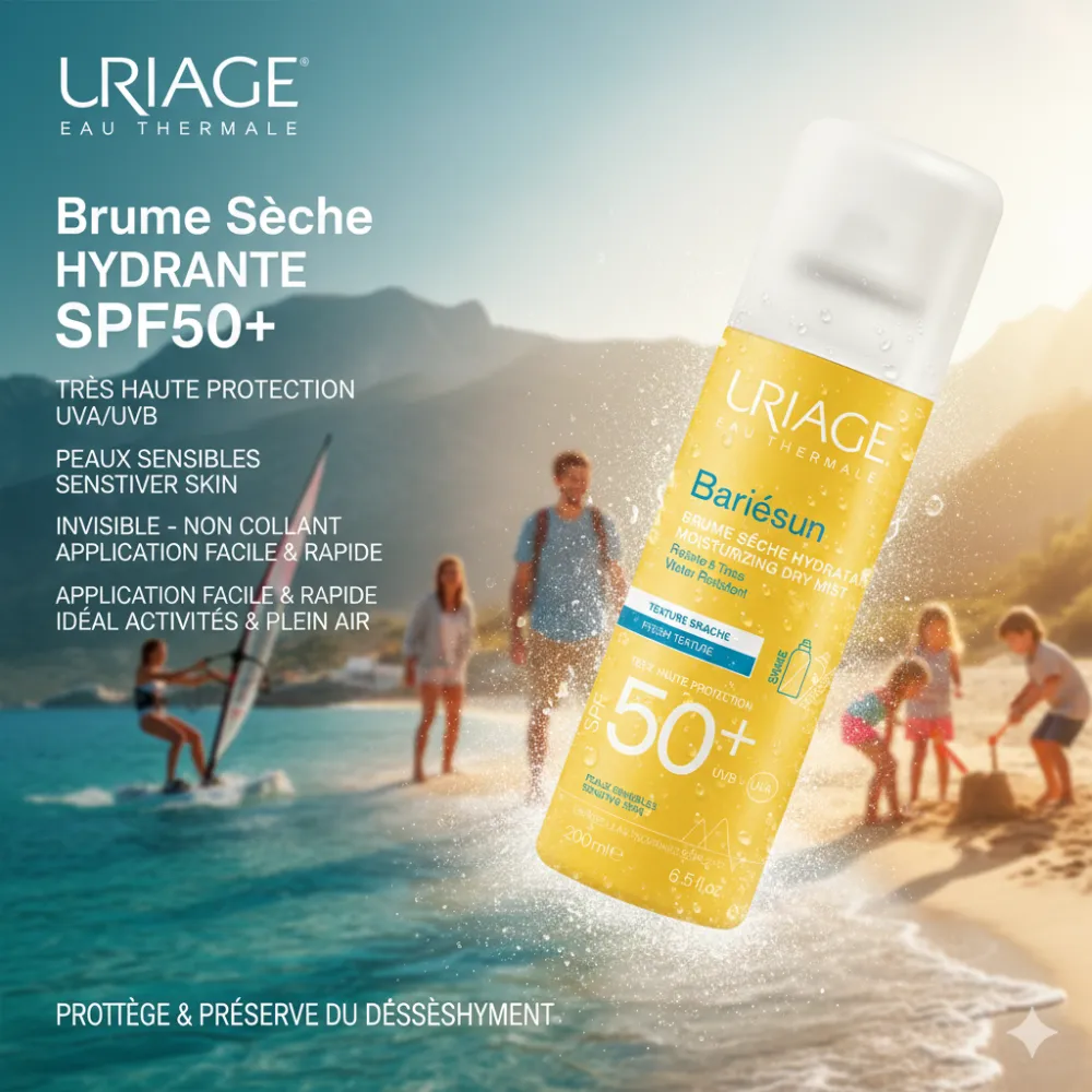 URIAGE BARIÉSUN Brume Sèche SPF50+ 200ML URIAGE BARIÉSUN Brume Sèche SPF50+ 200ML