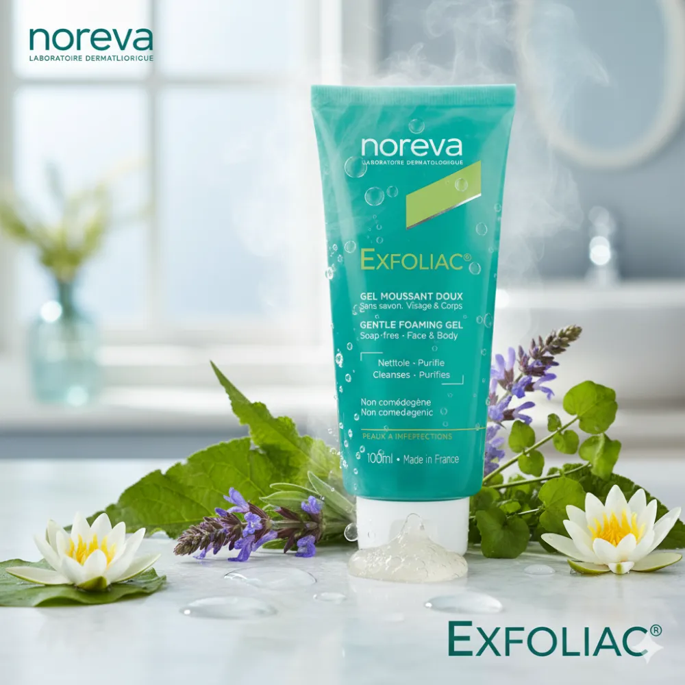 NOREVA EXFOLIAC GEL MOUSSANT DOUX 100ML NOREVA EXFOLIAC GEL MOUSSANT DOUX 100ML