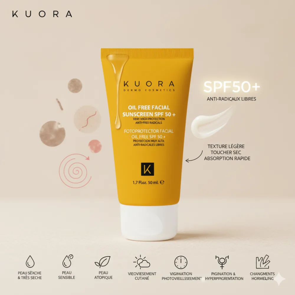 KUORA ECRAN OIL FREE SPF50+ 50ML KUORA ECRAN OIL FREE SPF50+ 50ML