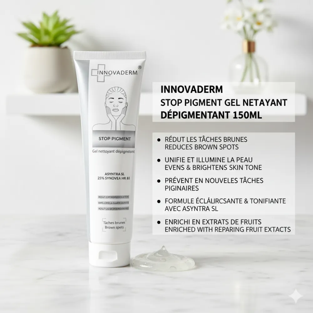 STOP PIGMENT GEL NETTOYANT DEPIGMENTANT INNOVADERM 150ML STOP PIGMENT GEL NETTOYANT DEPIGMENTANT INNOVADERM 150ML