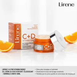 LIRENE C+D PRO VITAMIN ENERGY GEL-CRÈME DE JOUR HYDRATANT ET ÉCLAIRCISSANT - NORMALE À MIXTE 50ML