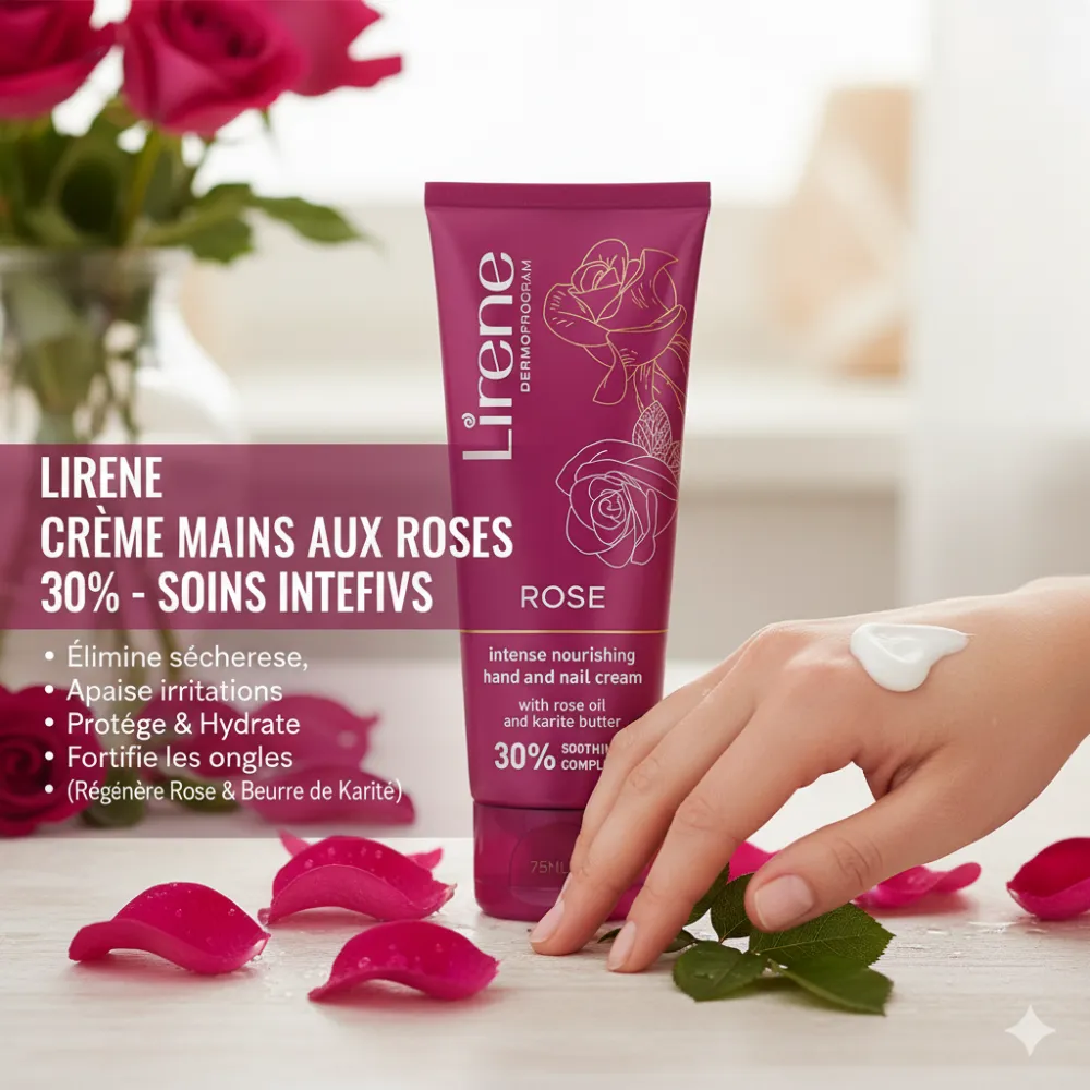 LIRENE CREME MAINS AUX ROSES 30% 75ML