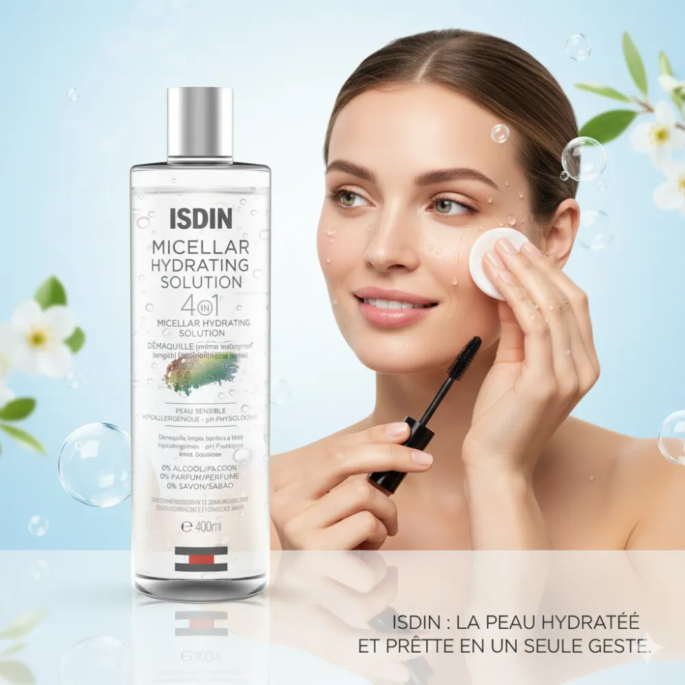 ISDINCEUTICS SOLUTION MICELLAIRE HYDRATANTE 4EN1 400ML ISDINCEUTICS SOLUTION MICELLAIRE HYDRATANTE 4EN1 400ML