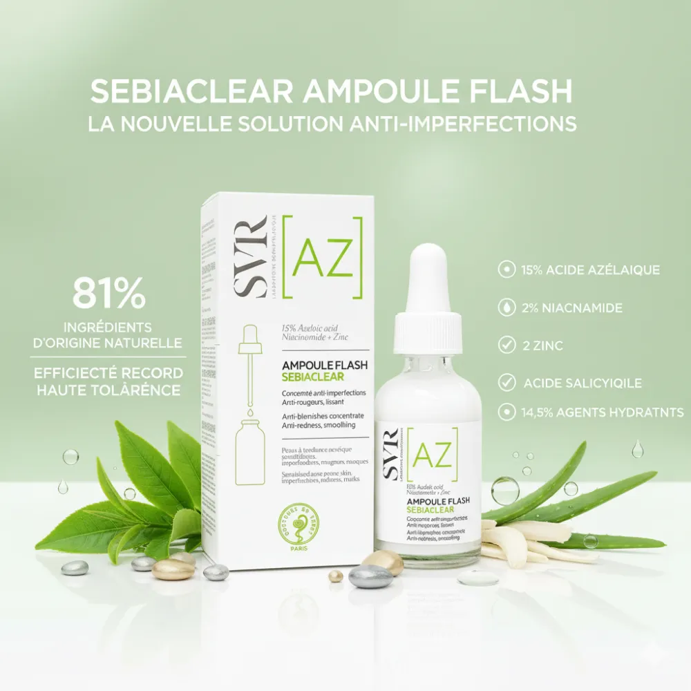 SVR SEBIACLEAR AMPOULE AZ FLASH ANTI-IMPERFECTIONS 30 ML