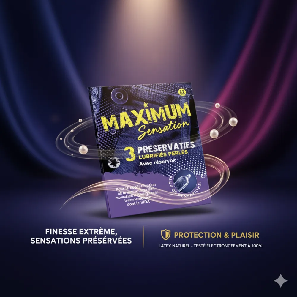 MAXIMUM SENSATION PRESERVATIF BT/3