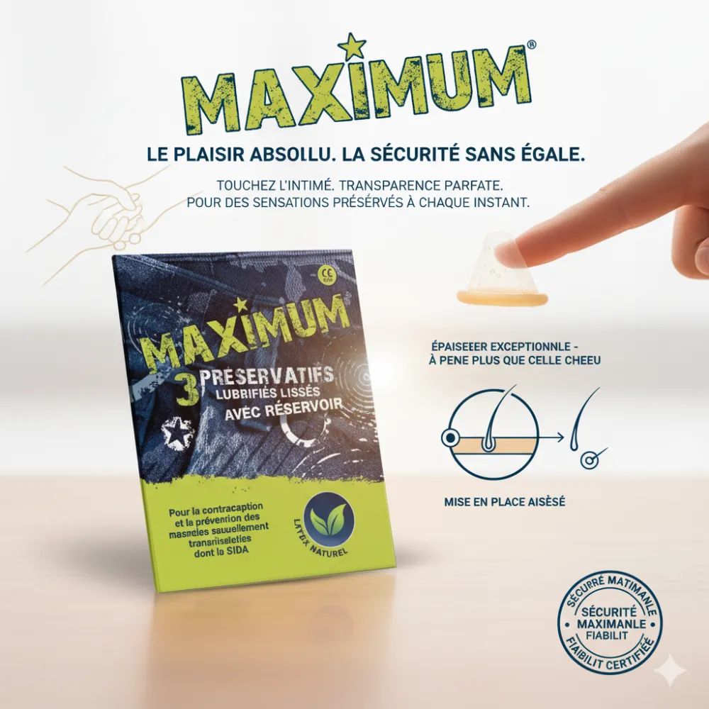 MAXIMUM PRESERVATIF NATUREL BT/3