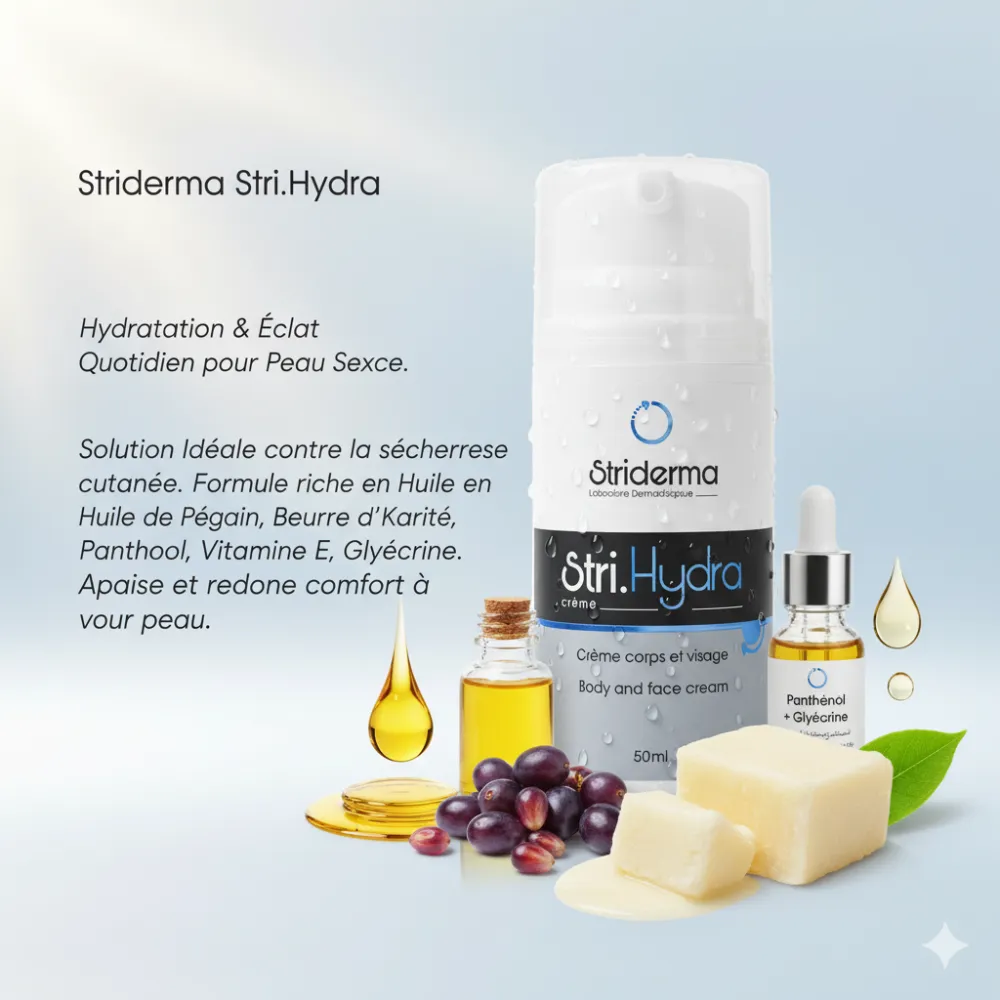 STRIDERMA STRIHYDRA Créme corps & visage,50ml STRIDERMA STRIHYDRA Créme corps & visage,50ml