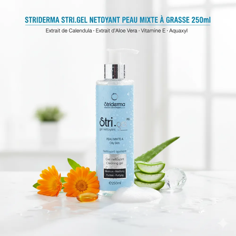 STRIDERMA STRI.GEL NETTOYANT PEAU MIXTE A GRASSE 250ml STRIDERMA STRI.GEL NETTOYANT PEAU MIXTE A GRASSE 250ml