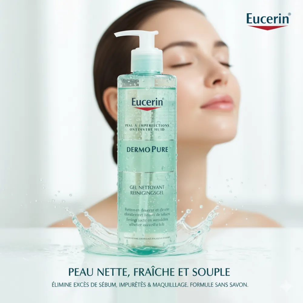 EUCERIN DERMOPURE GEL NETTOYANT PEAUX A IMPERFECTIONS 200ML