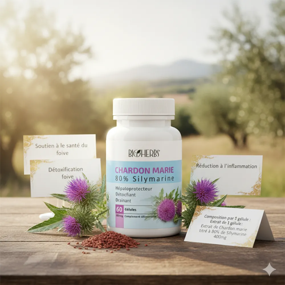 BIOHERBS - CHARDON MARIE 60 GELULES BIOHERBS - CHARDON MARIE 60 GELULES
