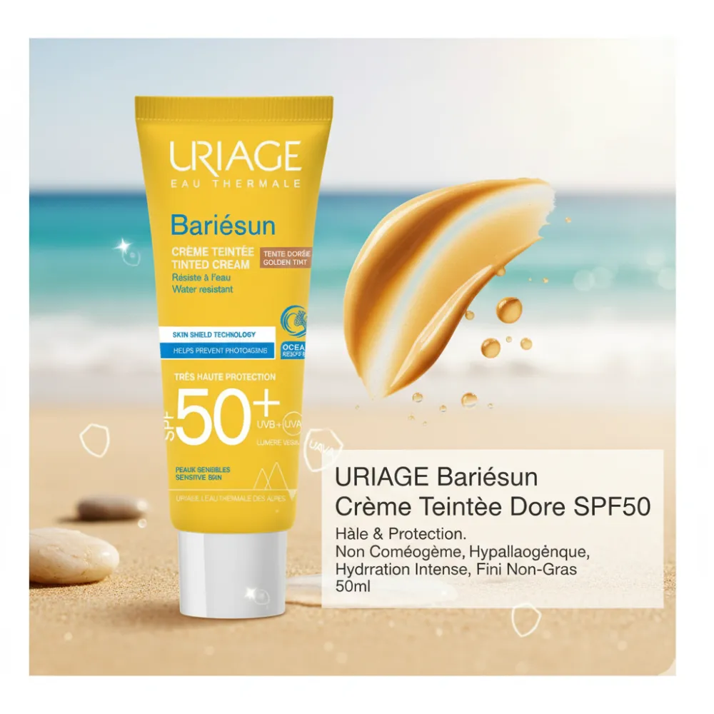 Crème teintée dorée - Uriage Bariésun - 50ml