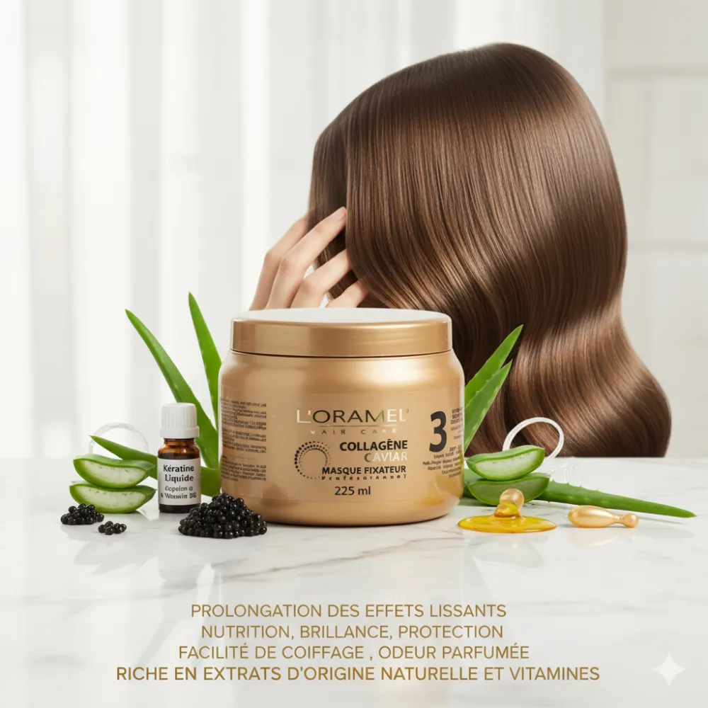 L'ORAMEL MASQUE FIXATEUR COLLAGÈNE CAVIAR 225ML