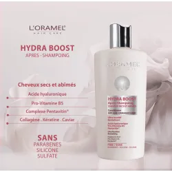 L'ORAMEL HYDRA BOOST APRÈS-SHAMPOING POUR CHEVEUX SECS ET ABÎMÉS 300ML
