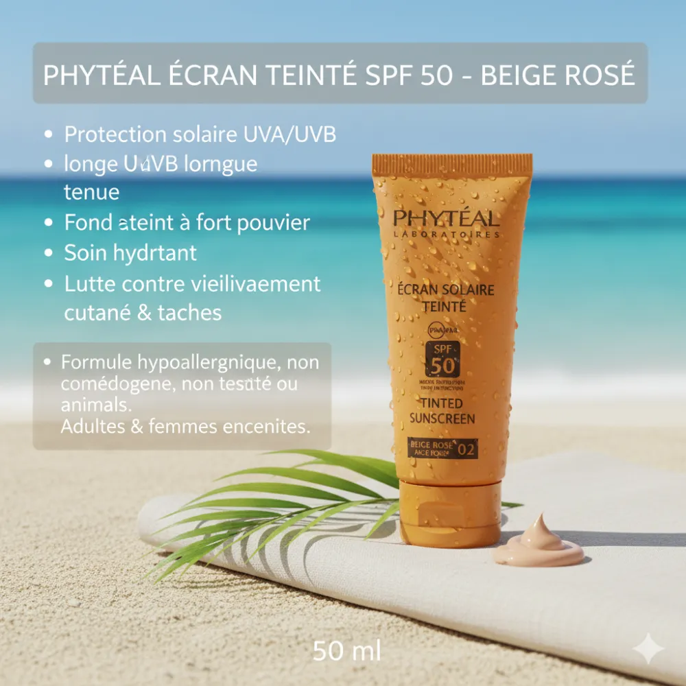 PHYTÉAL ÉCRAN TEINTÉ SPF50 - Beige Rosé