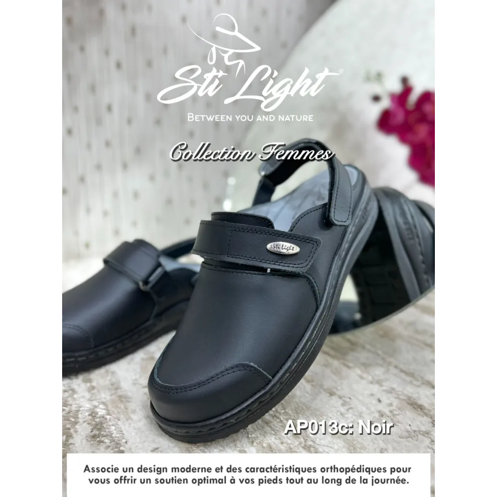 sabot orthopédique - femme - NOIR AP013C sabot orthopédique - femme - NOIR AP013C
