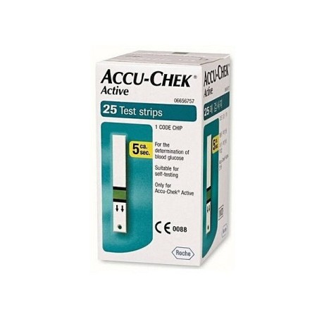 ACCU-CHEK Active BANDELETTES ,25 bandelettes