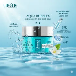 LIRENE AQUA BUBBLES HYDRO-CREME JOUR NUIT,50ML