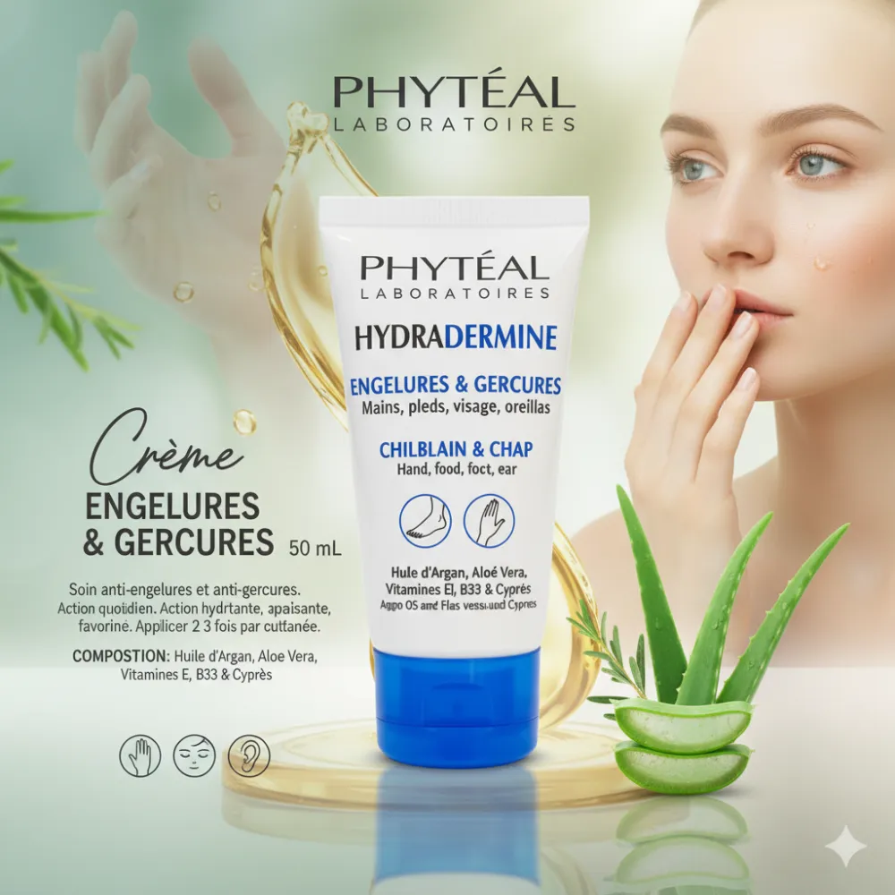 PHYTÉAL HYDRADERMINE CRÈME ENGELURE ET GREÇURES 50 ML PHYTÉAL HYDRADERMINE CRÈME ENGELURE ET GREÇURES 50 ML