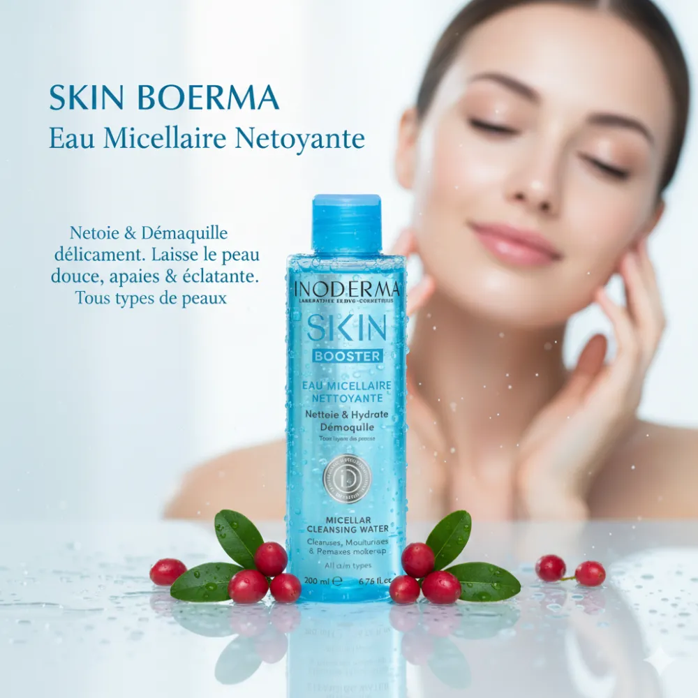 INODERMA SKIN BOOSTER Eau Micellaire Nettoyante 200ML