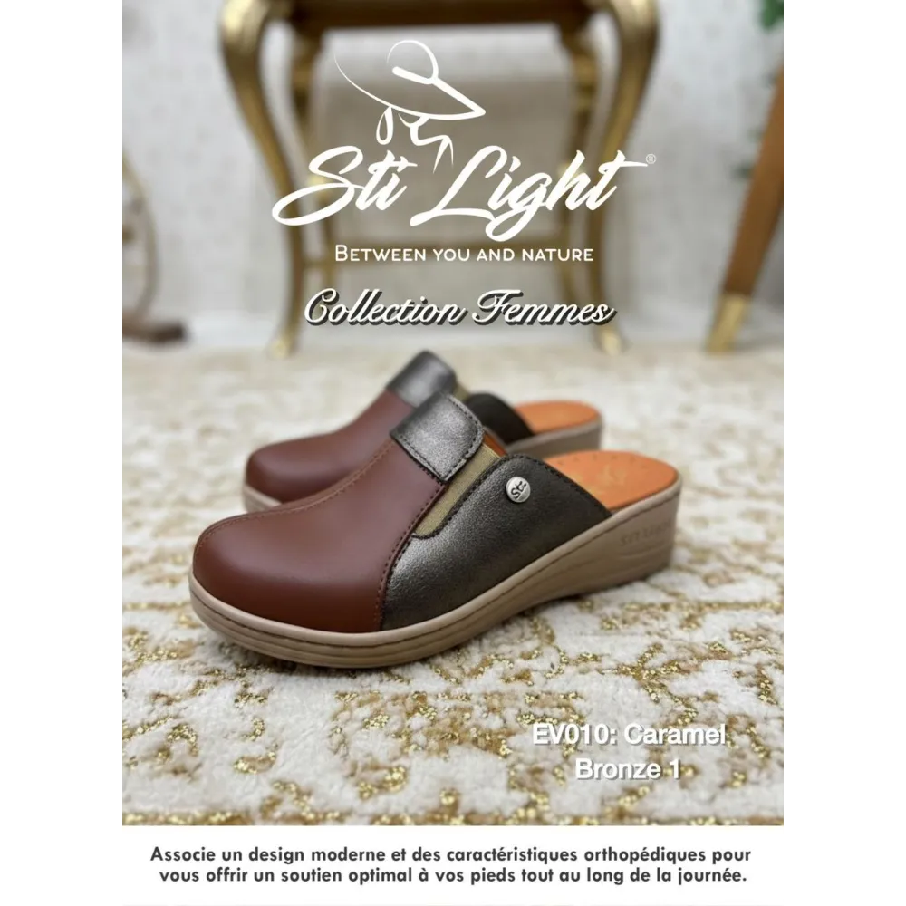 STI Sabot orthopédique - femme -caramel bronze EV10 STI Sabot orthopédique - femme -caramel bronze EV10