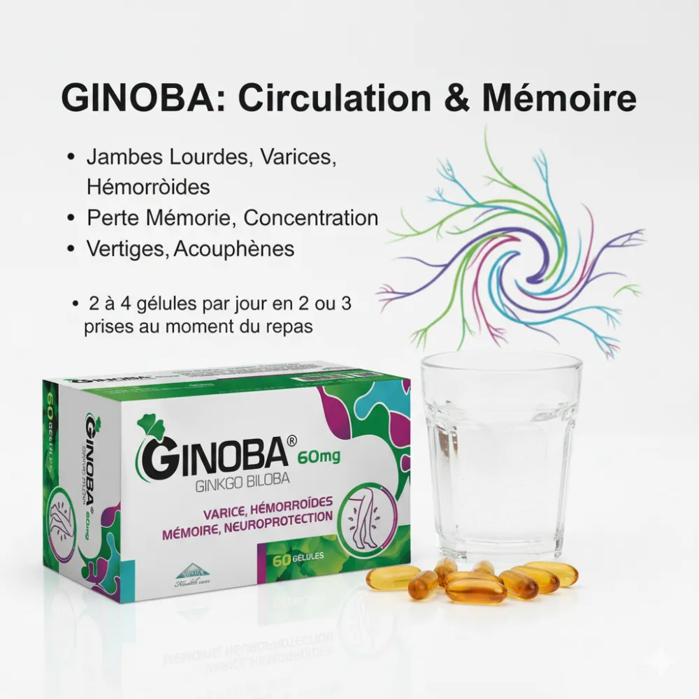 GINOBA 60mg 60 Gelules