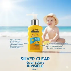 Silver Clear Ecran Solaire Invisible Bébés Et Enfants 100 ML