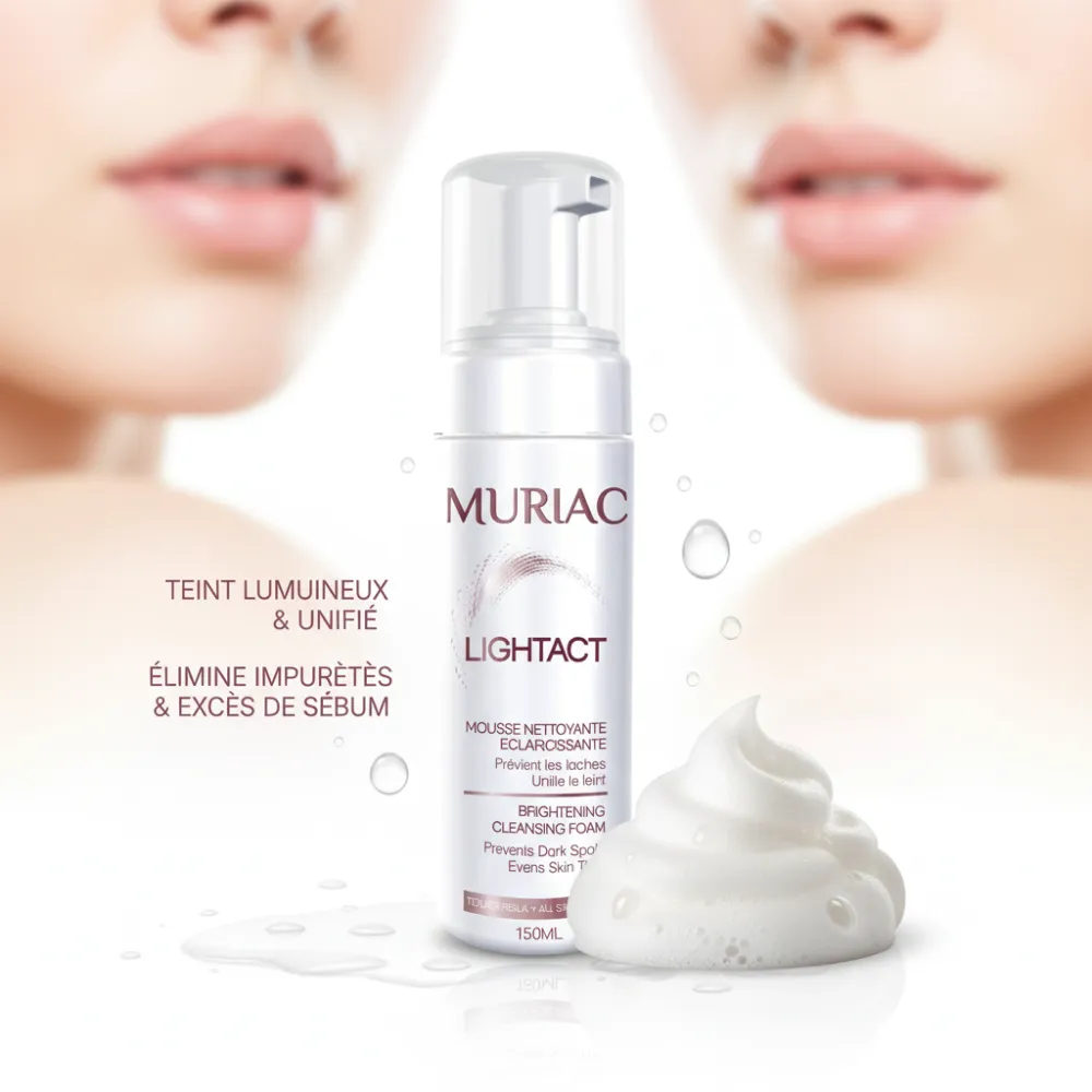 MURIAC LIGHTACT MOUSSE NETTOYANTE ECLAIRCISSANTE 150ML