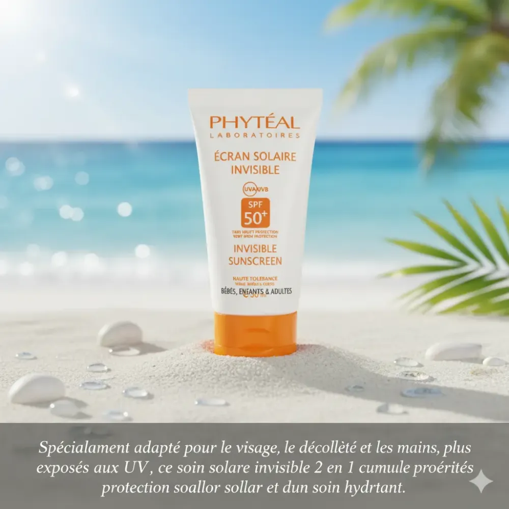 PHYTEAL ECRAN INVISIBLE BÉBÉS, ENFANTS ET ADULTES SPF50, 50ml