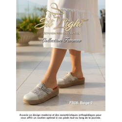 Sabot orthopédique - femme - BEIGE2  FS08