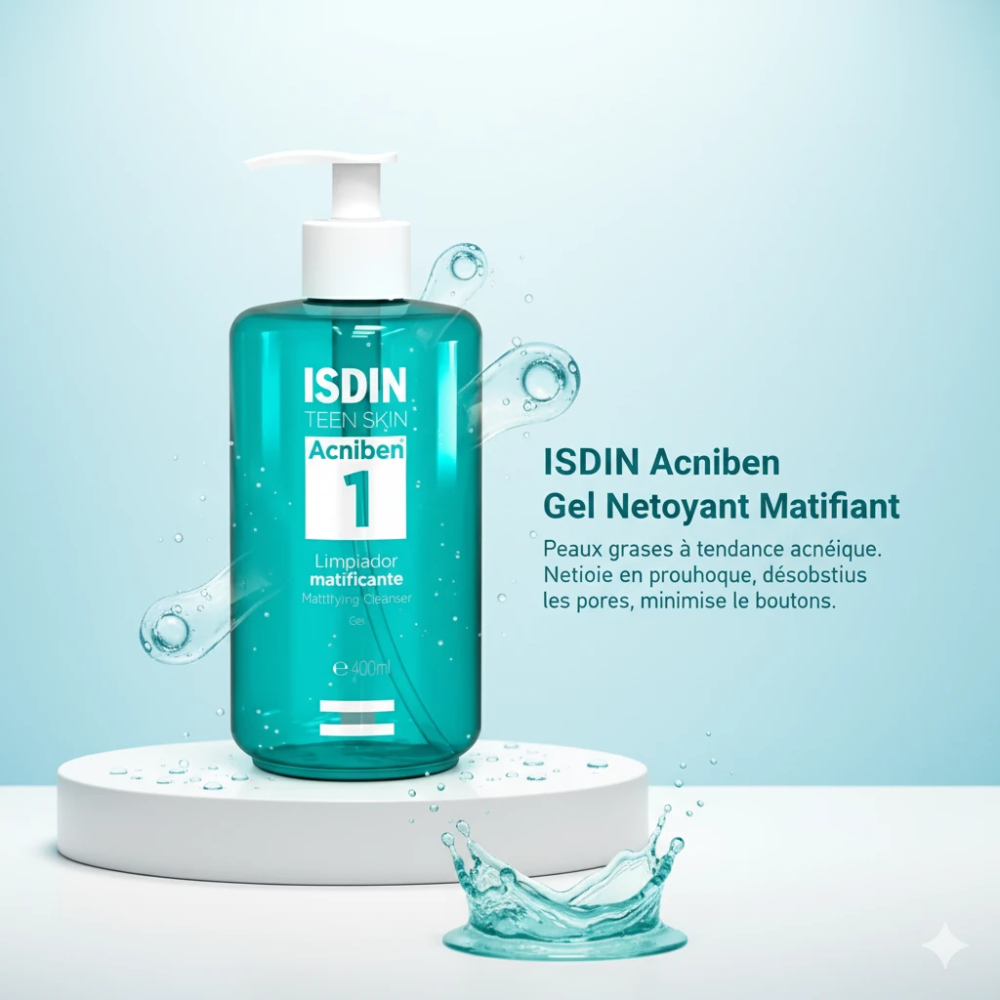 ISDIN Acniben Gel Nettoyant Matifiant 400ml