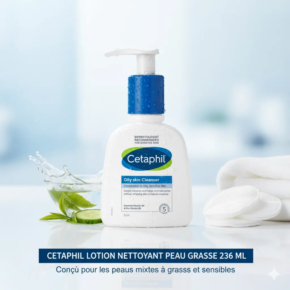 CETAPHIL LOTION NETTOYANT PEAU GRASSE 236 ML