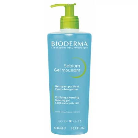 BIODERMA SEBIUM GEL MOUSSANT PURIFIANT POMPE 500ML