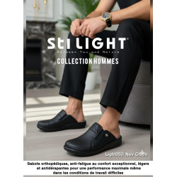 STI Sabot orthopédique - homme - Noir croco LIGHT050