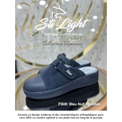 Sabot orthopédique - femme - BLEU NUIT PAILLETTE  FS08
