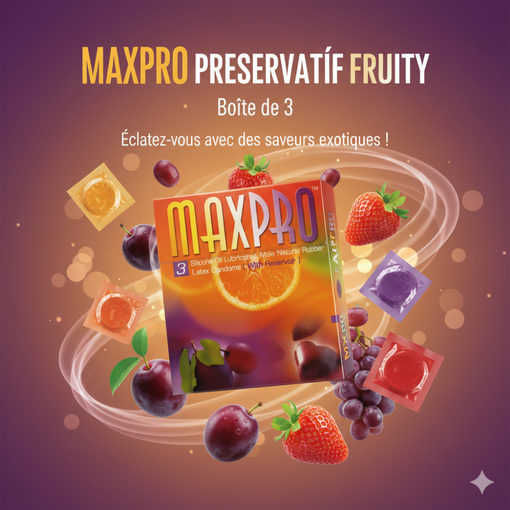 MAXpro PRESERVATIF fruity BT/3