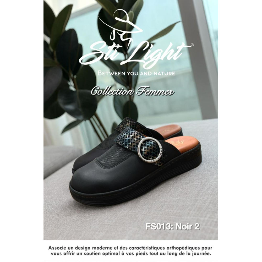 Sabot orthopédique - femme - noir2